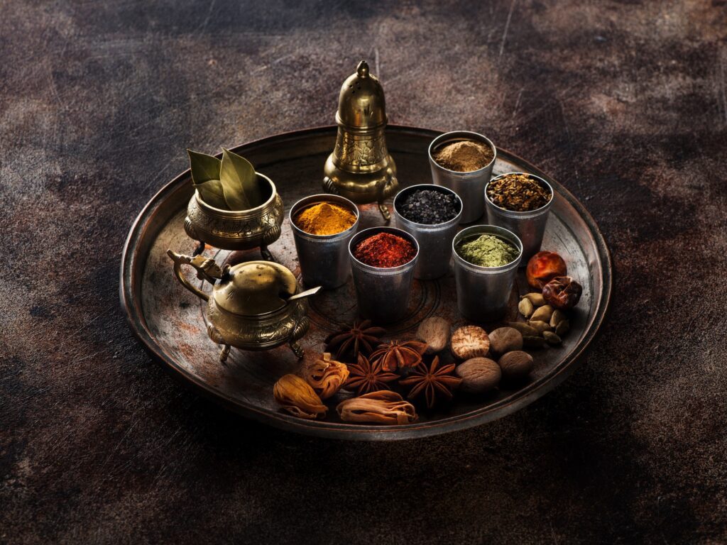 Indian spices. spices seasoning spicy and herbs